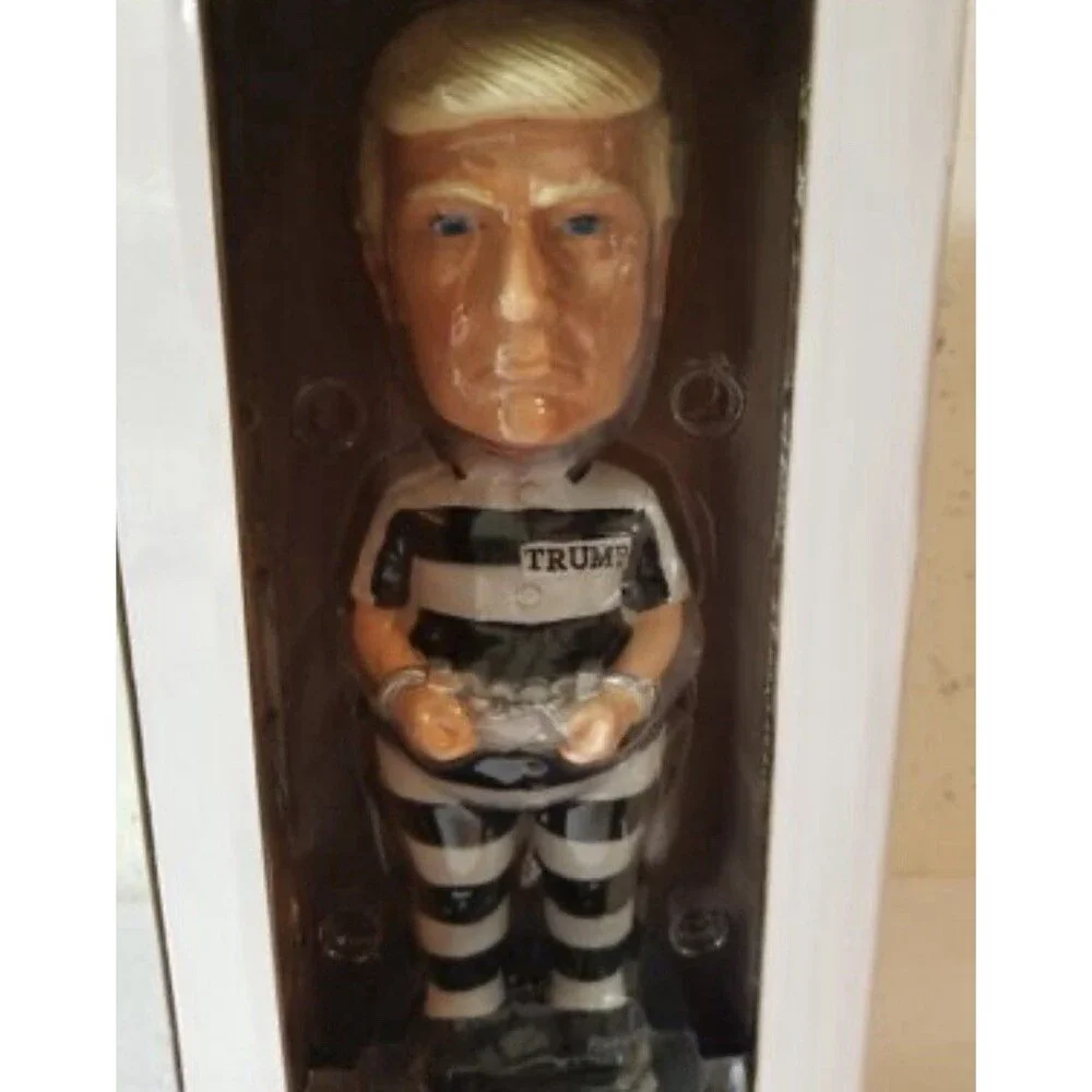 Donald Trump “Lock Him Up“ Bobblehead, Limited Edition, 8 Inch, New In Box